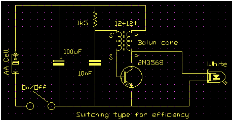 LED Torch Circuit
